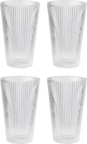 Stelton Pilastro Drikkeglas 0,35 l, 4 Stk Clear Clear - Vandglas hos M...