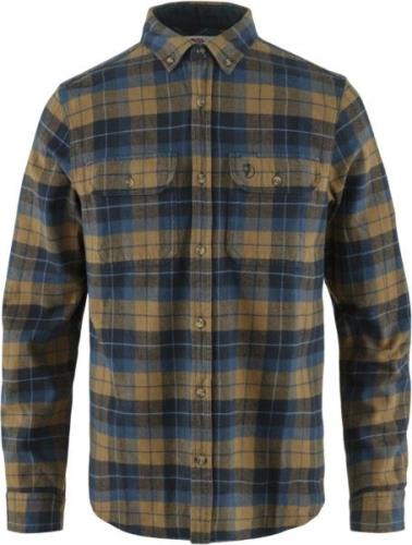 Fjällräven Singi Heavy Flannel Shirt M Mand Dark Navy-buckwheat Brown ...