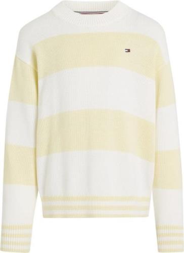 Tommy Hilfiger Utility Colorblock CN Sweater Str 5 år / 110 cm - Lemon...