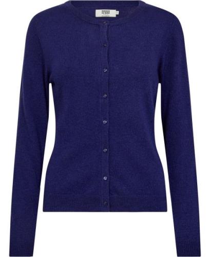 Magasin Myrna 3 RWS Cardigan Lambswool Kvinde Fantasy Blue Cardigans S...