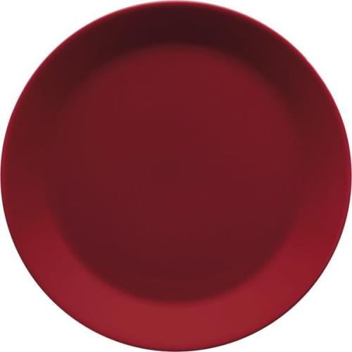 Iittala Teema 21 cm Tallerken rød Rød Str 21 cm - Frokosttallerkener h...