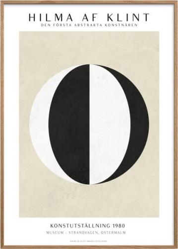 Poster & Frame Hilmaaf-klint-black-white Flerfarvet Str 30x40 - Plakat...