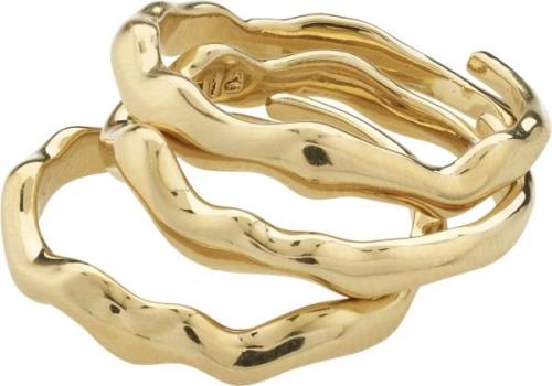 Pilgrim Penelope Recycled Ring Goldplated one size - Ringe hos Magasin