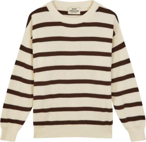 Mads Nørgaard - Copenhagen Nivi Eco Lindy Stripe Sweater Kvinde Brun+H...