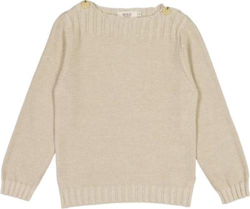 Wheat Strik Pullover Mingo Str 3 år / 98 cm - Fossil Strik Bomuld hos ...