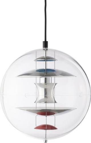 Verpan VP Globe Pendant Ø28 EU Chrome/red/blue Str 08-08-2023 - Pendle...