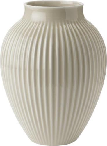 Knabstrup Keramik Knabstrup Vase H 27 cm Ripple Sand Ripple Sand - Vas...