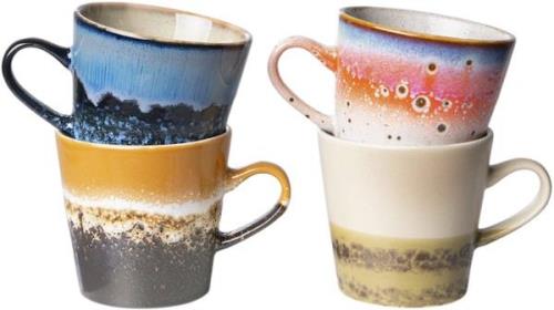 HK Living 70s Ceramics Americano Mugs Peagsus set of 4 Multi - Kopper ...