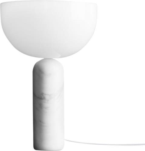 New Works Kizu Table Lamp Large White Marble Str H 45cm Ø 30cm - Bordl...