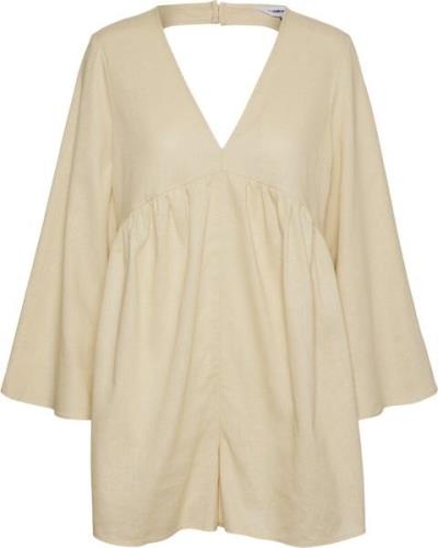 Something New Snemily LS Loose Playsuit ITY Kvinde Marzipan Langærmede...