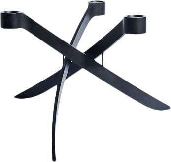 Uyuni Lightarch Candle Holder, 3 arm Mini Taper, Matte Black 18 x Mat ...