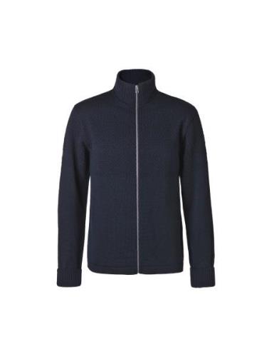 Mads Nørgaard - Copenhagen Wool Klemens Zip Knit Mand Blå Cardigans St...