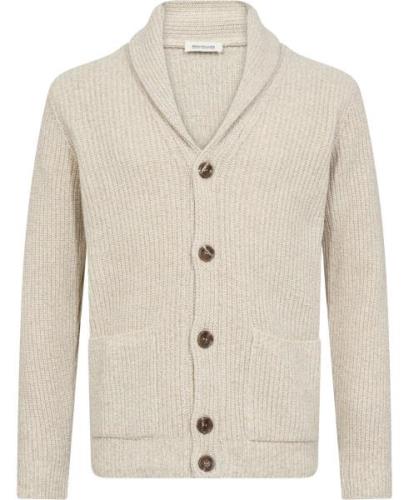 Manifattura Cardigan Mand Hvid Cardigans Str L - Merino Uld hos Magasi...