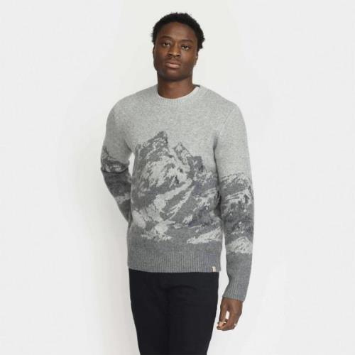 RVLT / Revolution Knit Sweater Mand Grey Sweaters Str L - Akryl hos Ma...