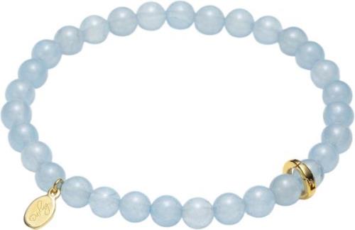 With love darling Sky Blue Chalcedony Bracelet ONE SIZE - Perlearmbånd...