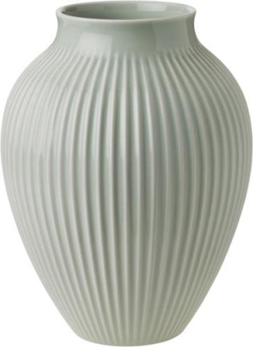 Knabstrup Keramik Knabstrup, Vase, Riller Mintgrøn, 27 cm Ripple Mint ...