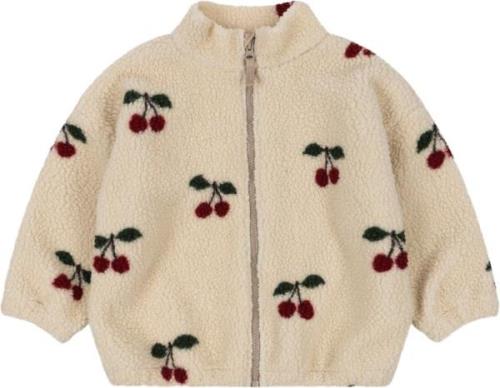 Konges Sløjd Jody Teddy Jacket GRS Str 12M - Cherry Fleece Bomuld hos ...