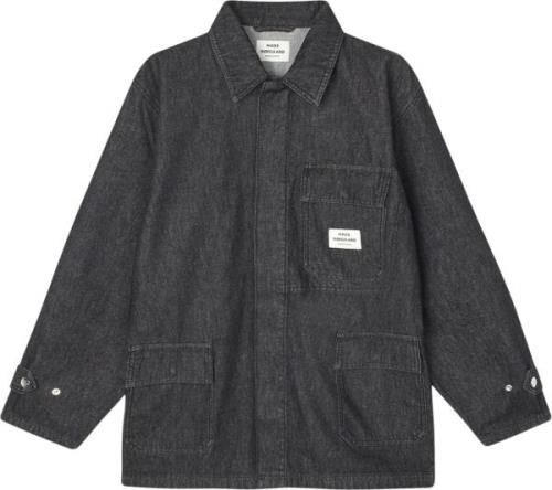 Mads Nørgaard - Copenhagen Dark Denim Johnny Jacket Kvinde Sort Overga...