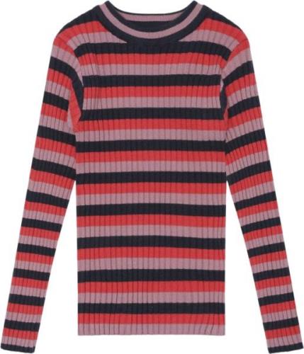 The New Tnlia L_S Knit Pullover Str 110-116 cm/5-6 år - Multi Stripe S...