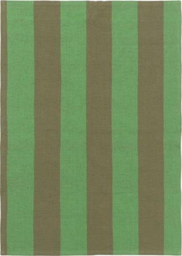 ferm LIVING Hale Tea Towel Olive/green Olive/green Str B: 50 x H: 70 c...