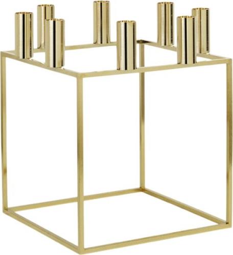 Audo Copenhagen Kubus 8, Candle Holder, Gold Plated Messing Str L: 23 ...