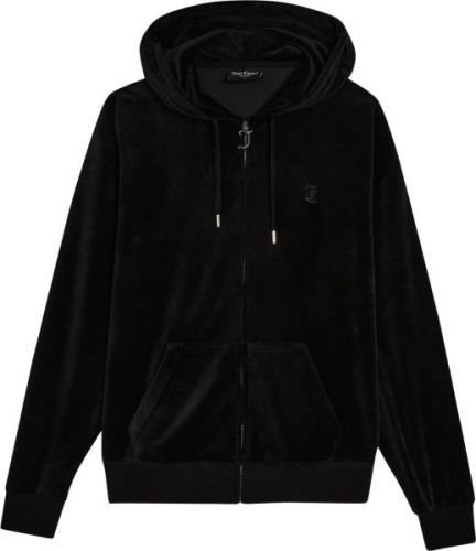 Juicy Couture Halan Oversized ZIP Thru Hoodie Kvinde 101 Hættetrøjer S...