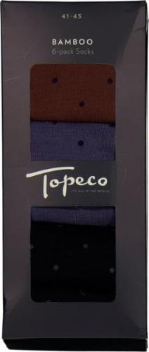 Topeco Topeco 6p Bamboo Socks 41-45 - Ankelømper Bambus hos Magasin