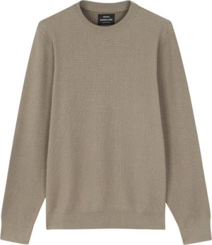 Mads Nørgaard - Copenhagen Tight Cotton Emil Knit Mand Brun Sweaters S...