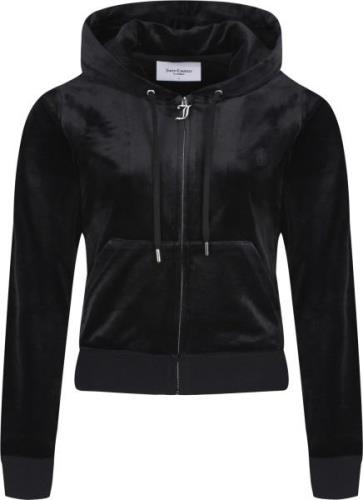 Juicy Couture Robertson Classic Velour Zip Trough Hoodie Kvinde Black ...