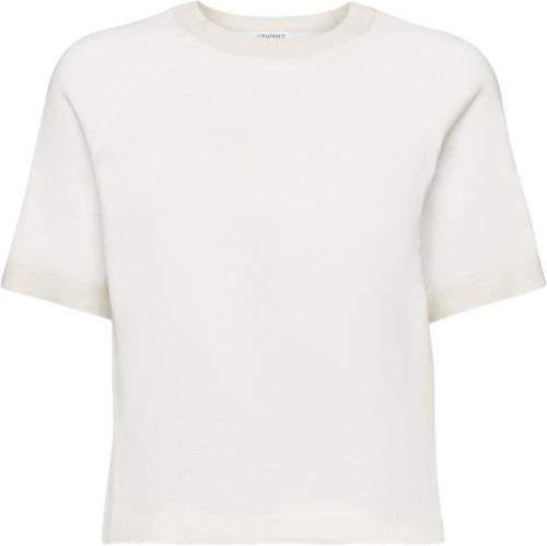 Esprit ss Raglan Sweat Kvinde Off White 4 Kortærmet Strik Str L - hos ...