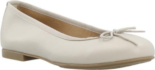 Cashott Caselvira Ballerina Smooth Leather Kvinde Ivory Ballerinaer St...