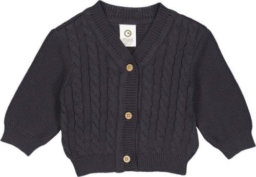 Müsli by Green Cotton Knit Cable Cardigan Baby Str 92 - Mystery Blue C...