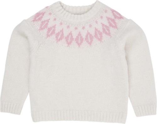 Copenhagen Colors Wool Iceland Blouse Str 128 - Cream/bubblegum Strik ...