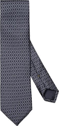 ETON Dark Blue Geometricprintsilktie 80 - Slips hos Magasin