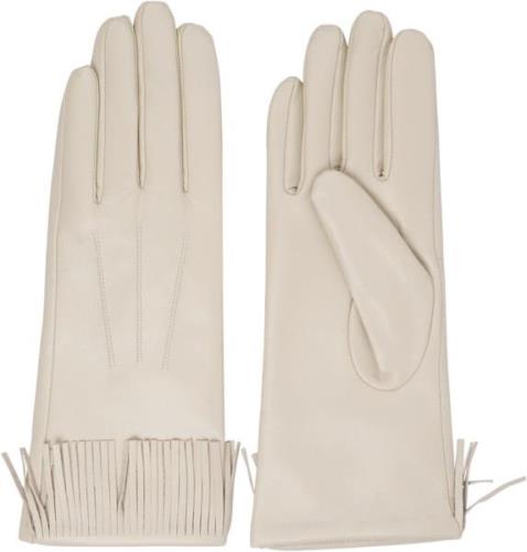 Lovelies Pordenone Leather Gloves W/ Fringes AND Cashmere Lining L - H...