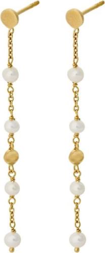 Pernille Corydon Jewellery Ocean Pearl Earchains 55 mm - Ørestikker ho...