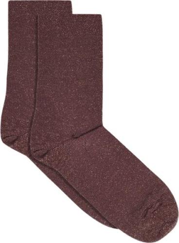 mpWoman Lucinda Glitter Socks Ankelstrømper Str 40/42 - Bomuld hos Mag...