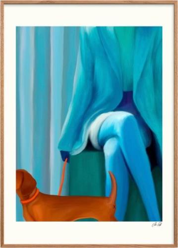 Poster & Frame Estelle Graf Blue Coat Flerfarvet Str 30x40cm - Plakate...