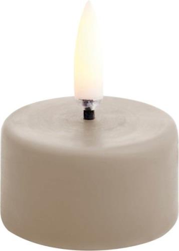 Uyuni LED Tealight Premium w/ Screw, Sandstone wax, Smooth, 4x2,5 Sand...