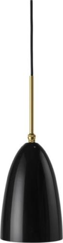 Gubi Grshoppa Pendant Base: Brass, Shade: Black Glossy 0008 Str 1947 -...