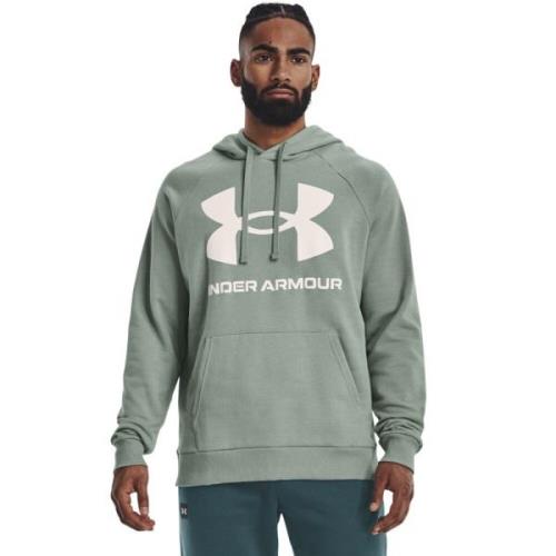 Under Armour Rival Fleece Big Logo Haettetroje L - Hættetrøjer Bomuld ...