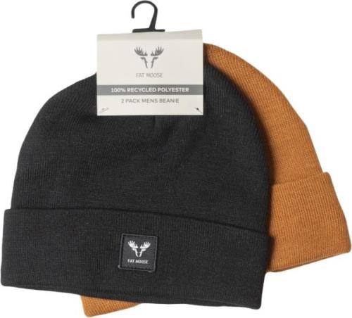 Fat Moose Base 2pack Beanie ONE SIZE - Huer hos Magasin