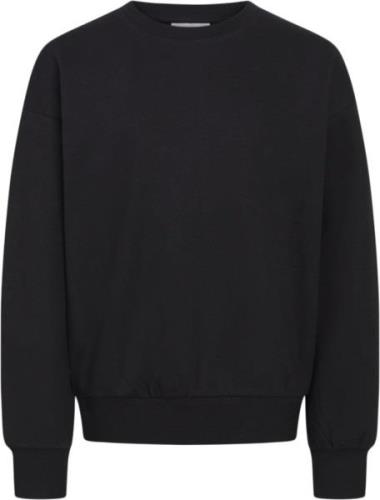 Grunt Grafrida Crew Sweat Str S/10Y - Black Strik hos Magasin