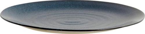 Nordal Grainy Plate, L, Dark Blue 0008 - Middagstallerkener hos Magasi...