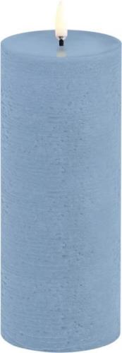 Uyuni LED Pillar Candle, Sky Blue, Rustic, 7,8x20,3 cm Lyse Blå - Led ...