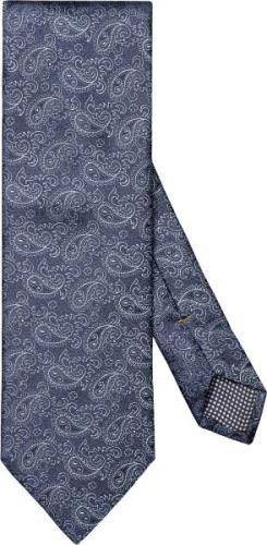 ETON Dark Blue Paisley Silk Tie 80 - Slips Silke hos Magasin