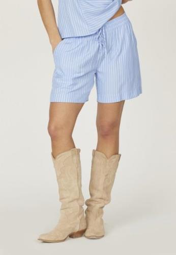 SisterS Point Ellasho11 Kvinde Blue Stripe Casual Shorts Str L - hos M...