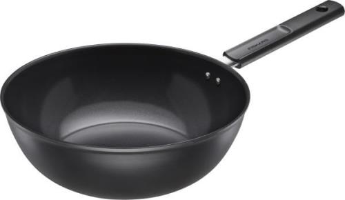 Fiskars Hardface Wok 28 Cm/4,5 L Sort Str 28 cm - Stegepander hos Maga...