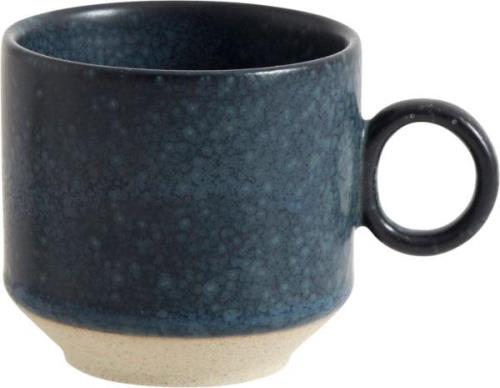 Nordal Grainy Espresso cup, Dark Blue 0008 - Kopper Med Hank hos Magas...