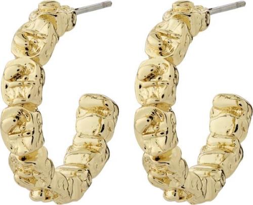 Pilgrim Scottie Recycled Hoop Earrings Goldplated one size - Creoler h...